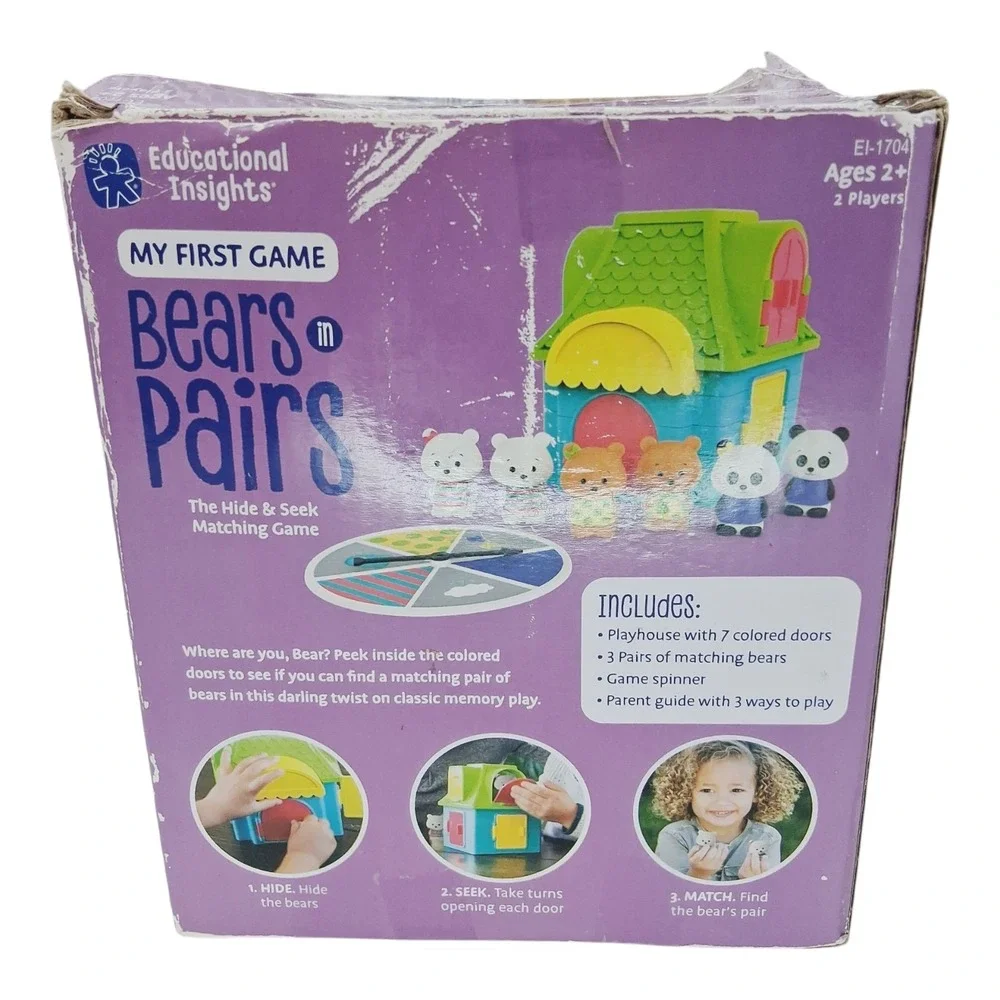 Educational Insights My First Memory Game - Bears in Pairs | Engaging Learning
